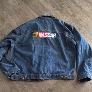 Vintage Dale Earnhardt & Nascar Logo Blue Denim Jacket